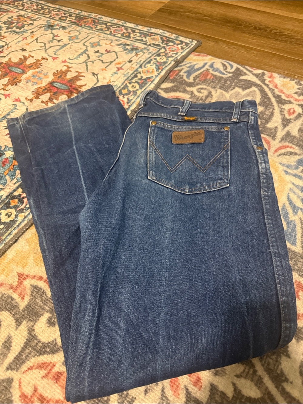 Wrangler Men's Blue Bootcut Jeans